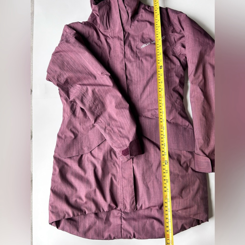 Helly Hansen Hilton Women's Winter Jacket small plum purple puffer warm parka - Picture 4 of 10